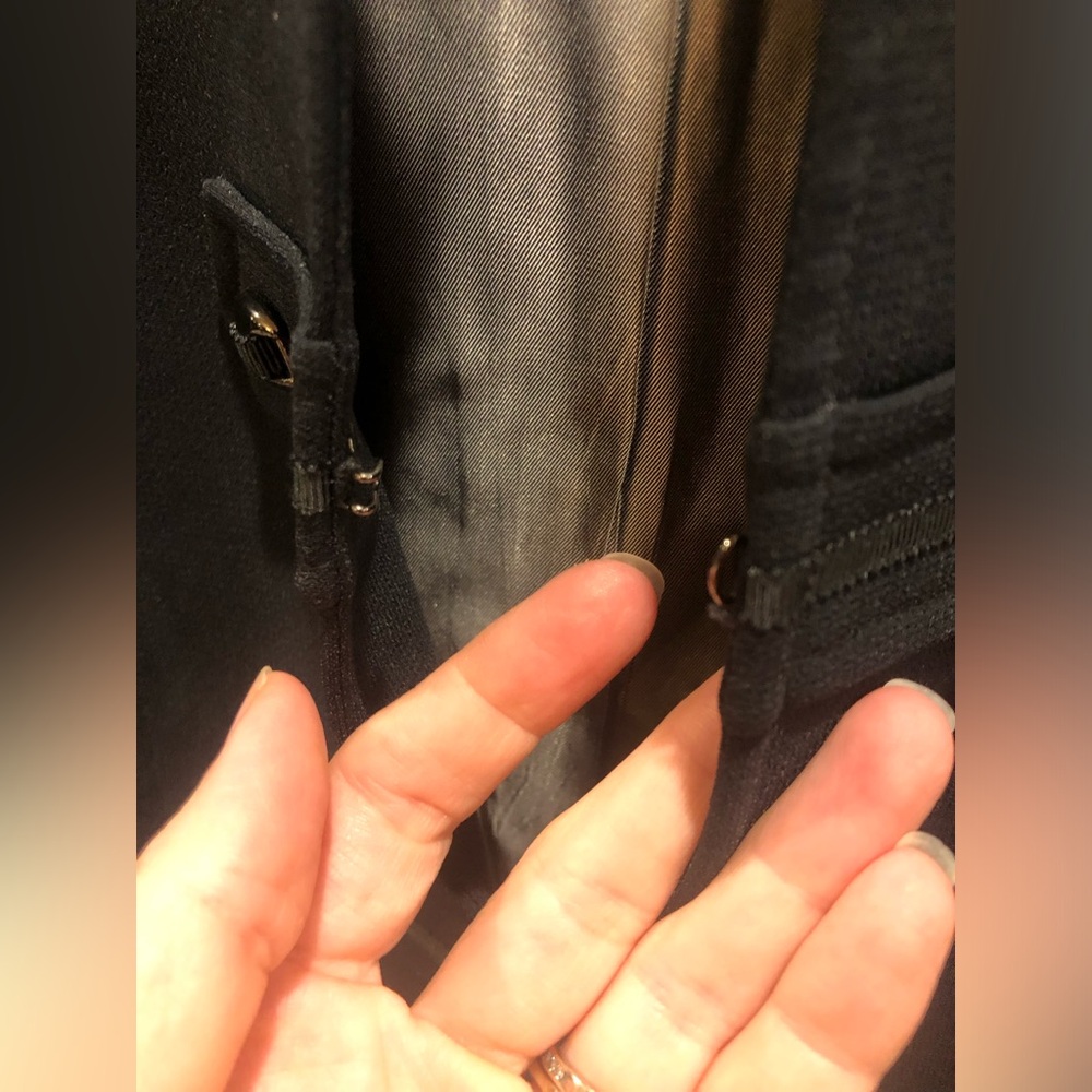 Tahari Black Military Blazer Jacket Mandarin Collar Toggle Career Workwear Sz 6 - Picture 6 of 13
